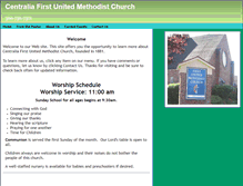 Tablet Screenshot of centraliaumc.com